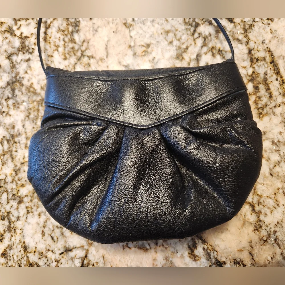 Vintage Purse Sequined, Beaded Black Leather, Bags By SuZettes EUC 80s, Formal